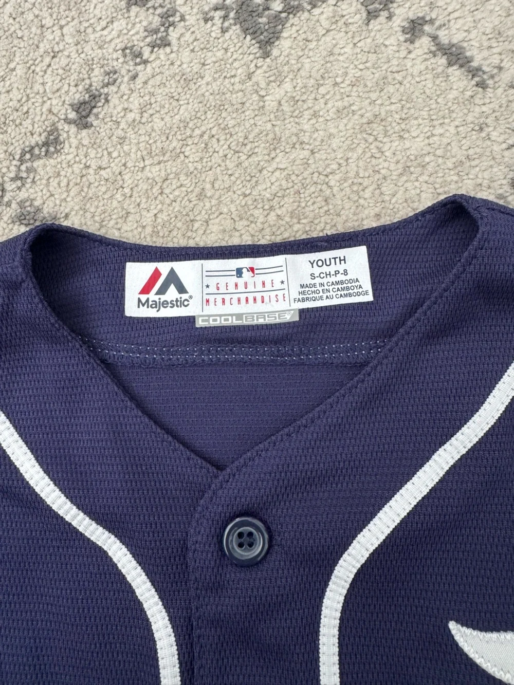 Detroit Tigers Button Down Short Sleeve Top